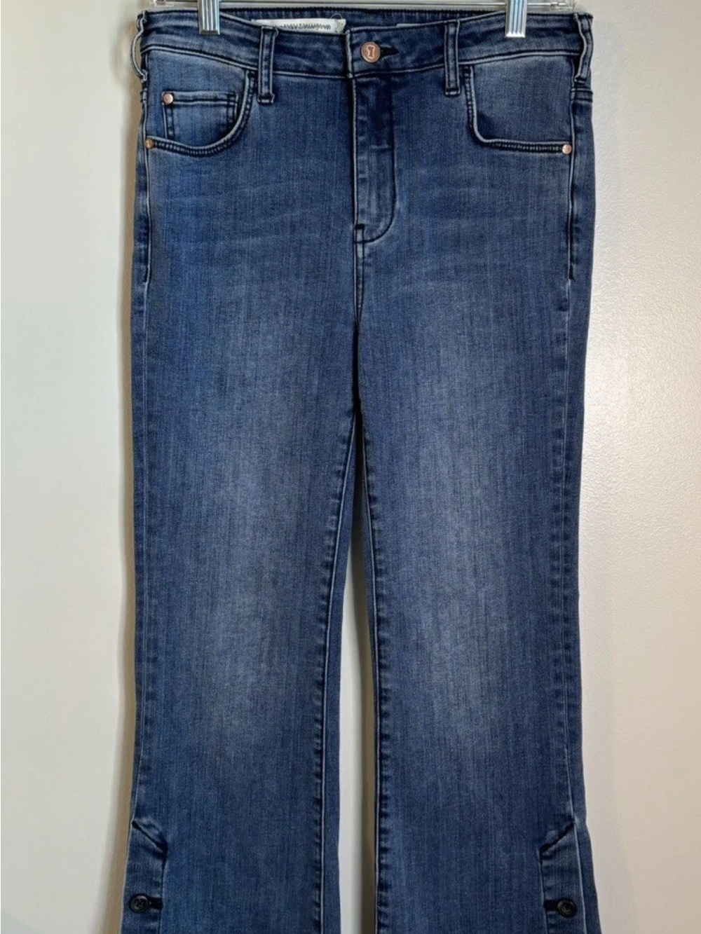 Anthropologie Pilcro Blue Flare-Wide Leg Denim Jeans - Picture 7 of 10
